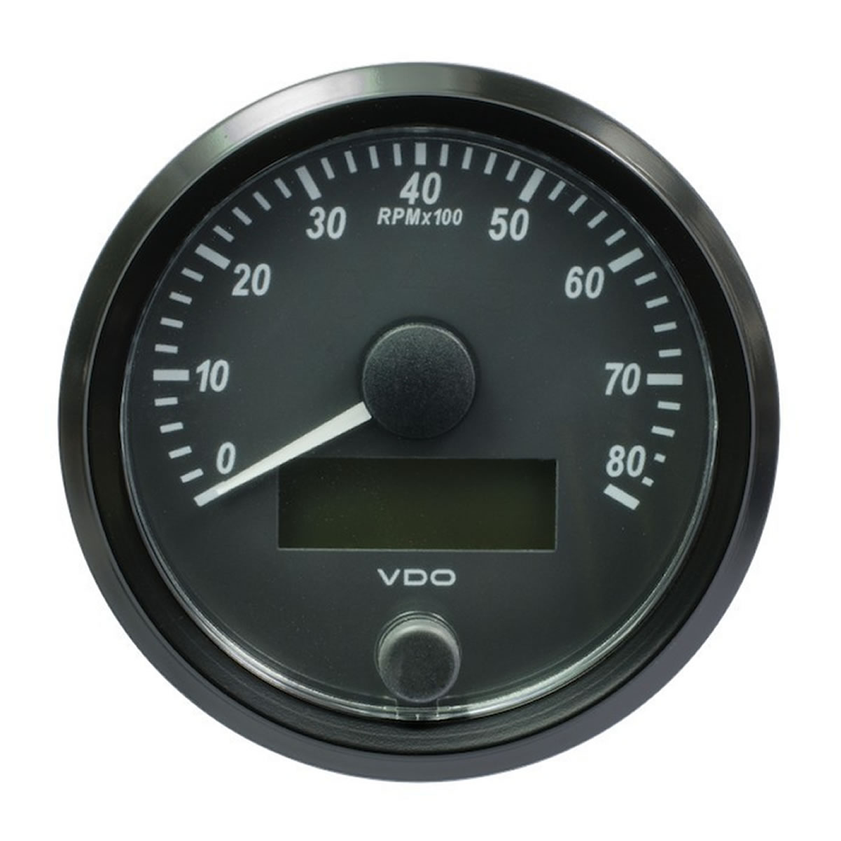 VDO SingleViu Tachometer Gauges 8000 RPM Black 80mm